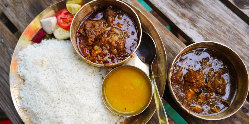 mutton on serving plate